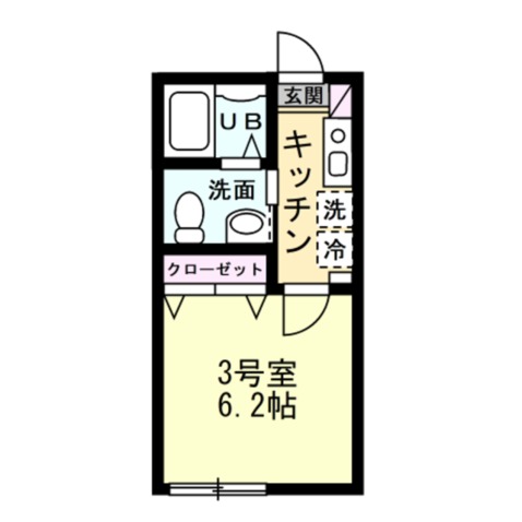 メゾンソレイユ希望ケ丘203号室 間取