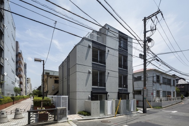 ブランシェ中野Ⅱ301号室 外壁コンクリート打ちっぱなし