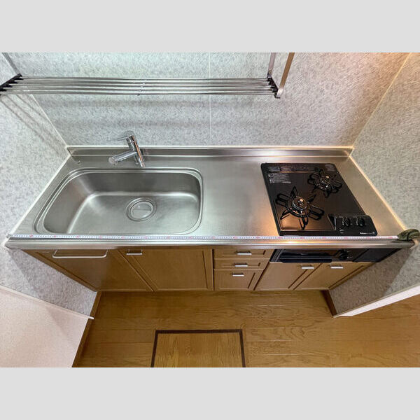 グレイス・パル国立B105号室 コンロ・シンク