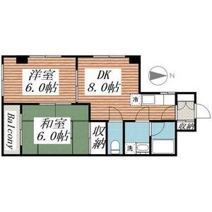 ローズシャトル1号館0302号室 間取