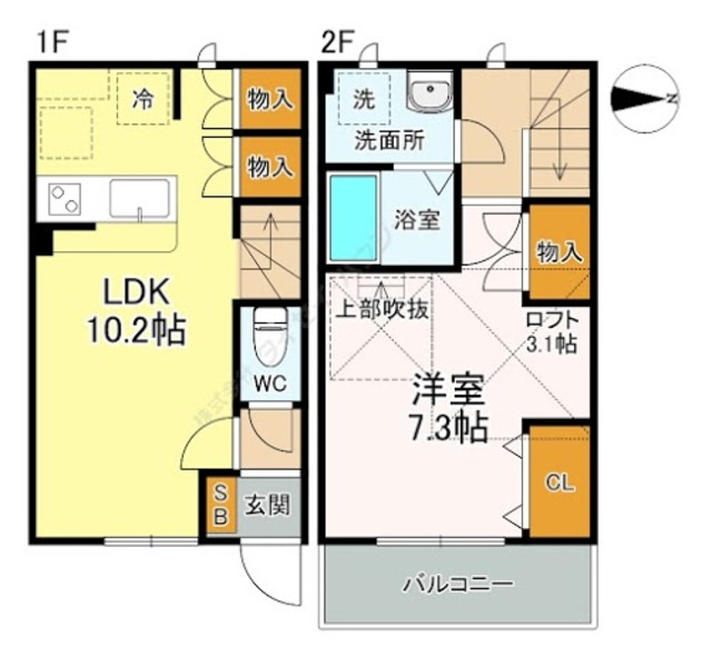 ベルサローク東葛西B号室 間取