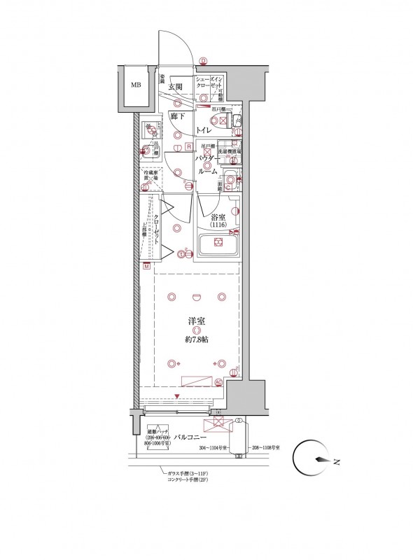 クレイシア板橋本町10階 間取