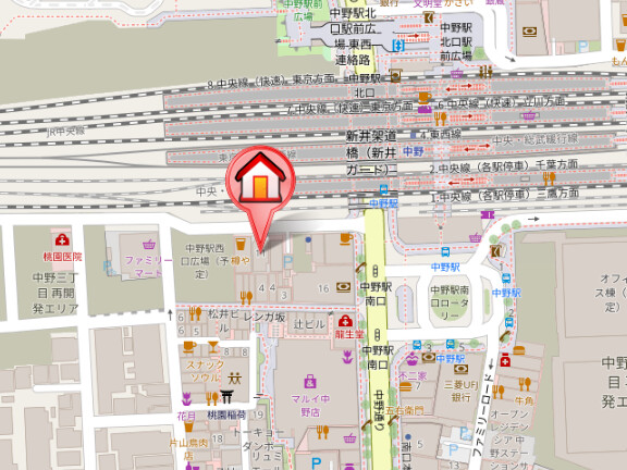 レジディア中野4階 null