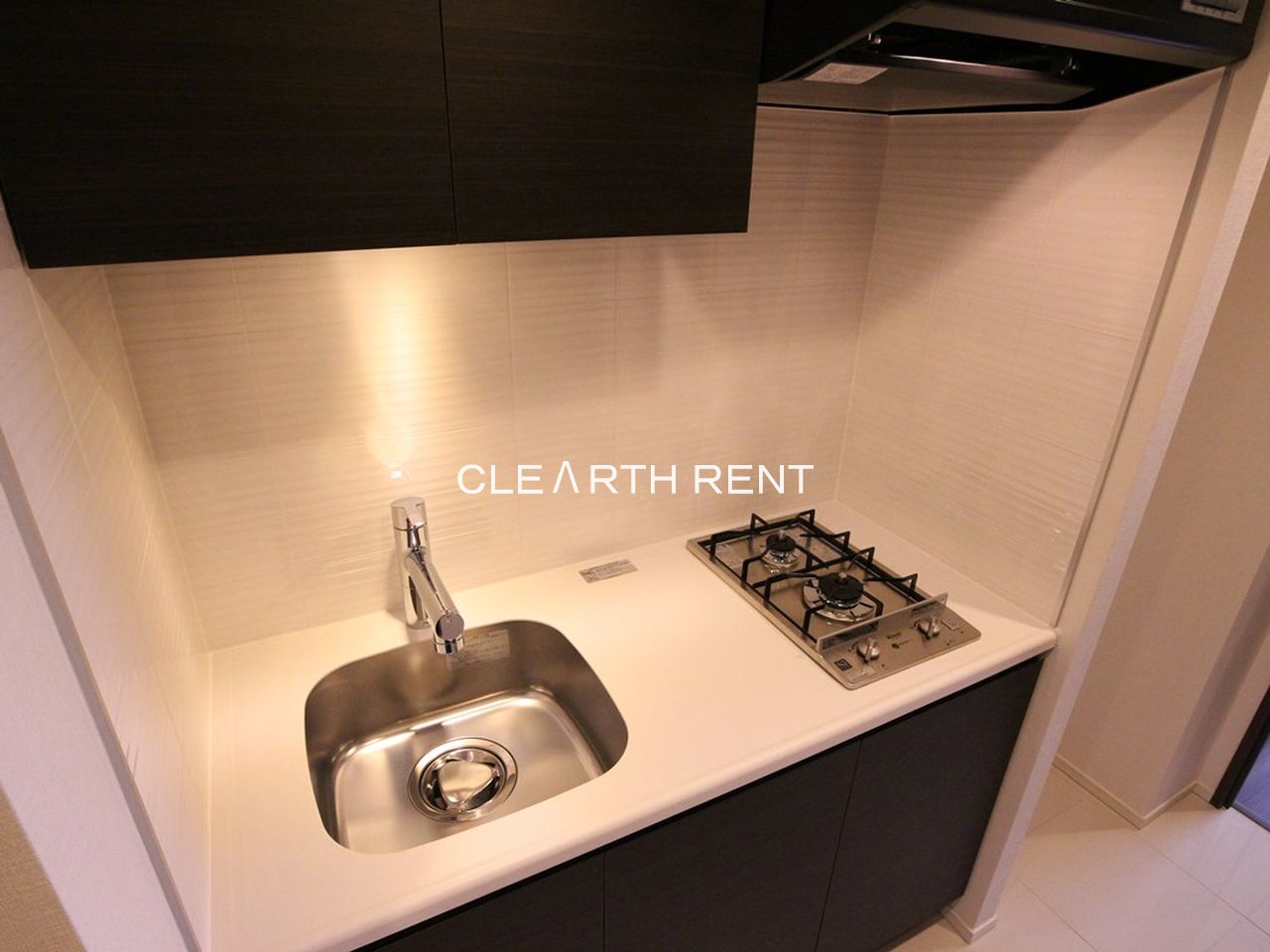コンシェリア新宿 ＨＩＬＬＳＩＤＥ ＳＱＵＡＲＥ13階 ☆2口ガスコンロ・浄水器一体型水栓のシステムキッチン☆