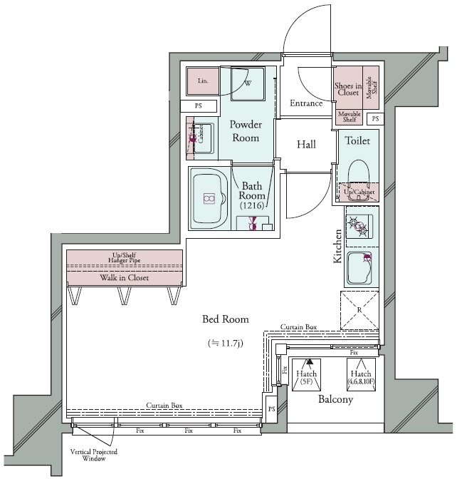 ＧＲＡＮ ＰＡＳＥＯ 広尾5階 仲介手数料無料+フリーレント1ヶ月