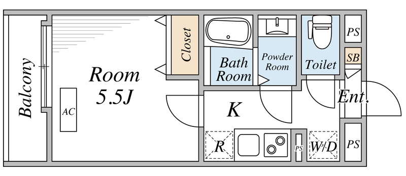 リブリ・梅島1階 間取