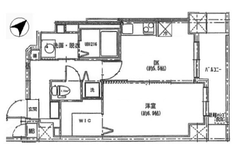 TFレジデンス蒲田13階 間取