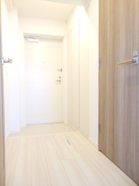 ガーラ・ヒルズ不動前5階 玄関に姿見あり