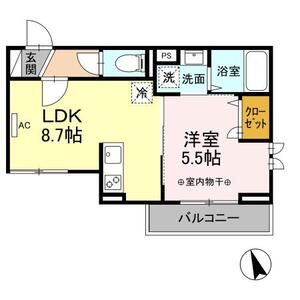 BrightsⅠ203号室 間取