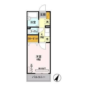 ハイツセイホⅢ202号室 間取