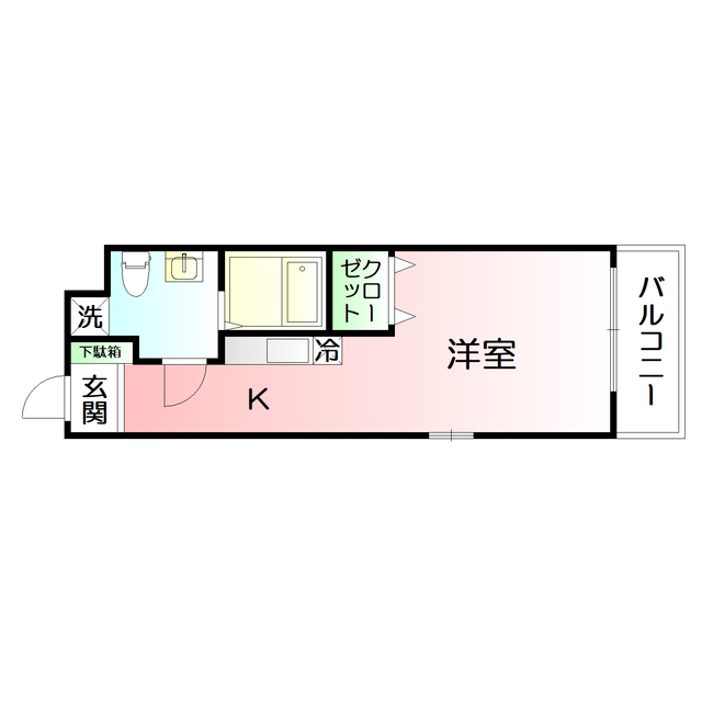 ブルークロス湘南204号室 間取