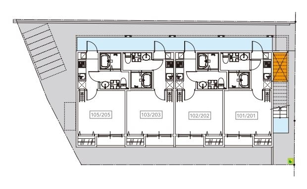 ｃｕｂｅ　ｉｎｏｈａｎａ2階 部屋その他