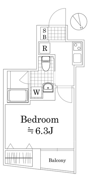 ラフィスタ横浜黄金町103号室 間取