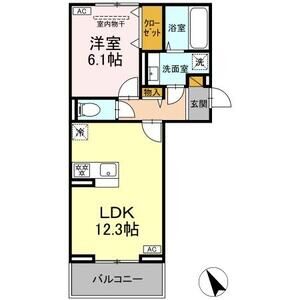 N・D-ROOM IIDACHOU　A棟303号室 間取