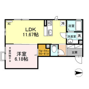 メゾン　ルミエール202号室 間取