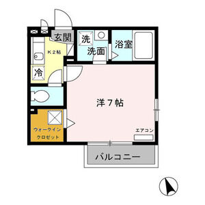 カメリア101号室 間取