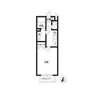 コリヌ・ド・鷺沼107号室 間取