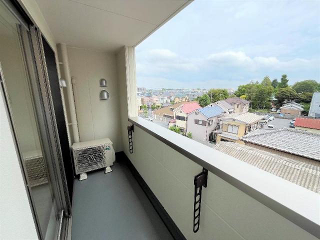 グレース北越谷401号室 ベランダ