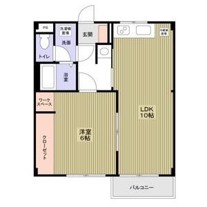 グランドールヤマグチ303号室 間取