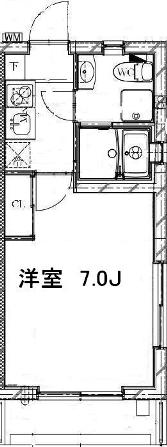 メゾン・ブルー5号室 間取