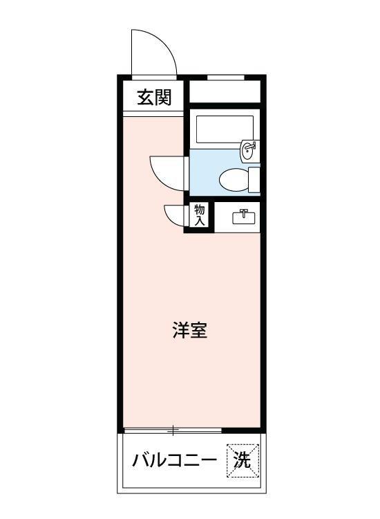 ハイシティ祐天寺110号室 洋室5.5畳 使いやすい間取りです