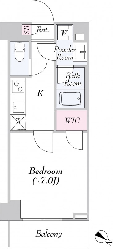 ロイジェント大山西町1階 間取