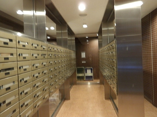 ライオンズマンション千葉グランドタワー7階 集合郵便受け　※2025年12月の写真