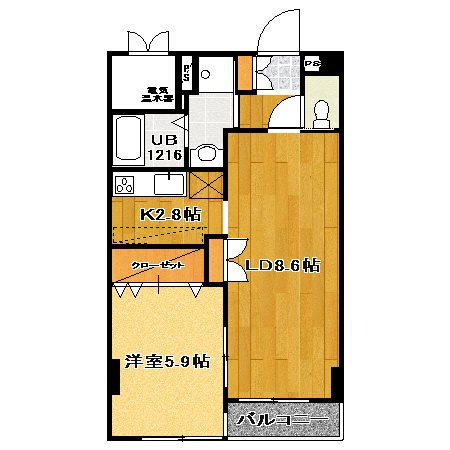 プラッサ西参道1階 間取