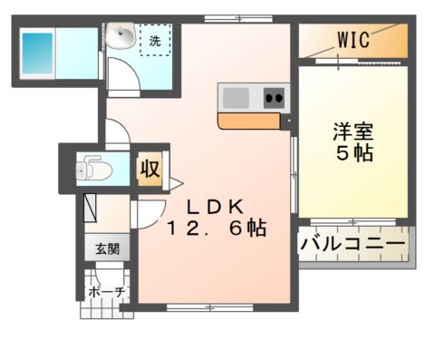 サニーコートⅡ102号室 間取