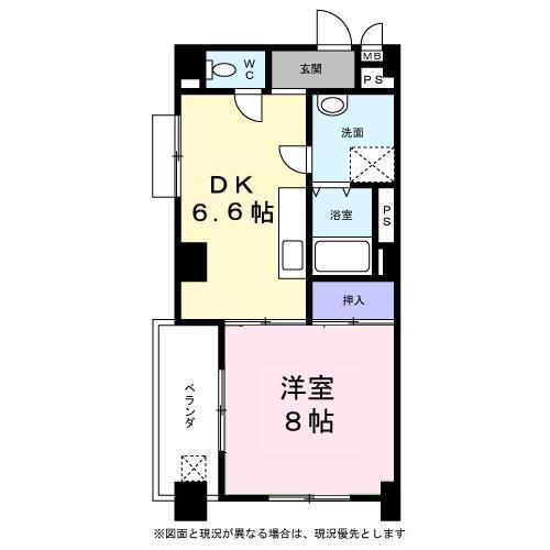 榎戸ハイツ0567号室 間取り図