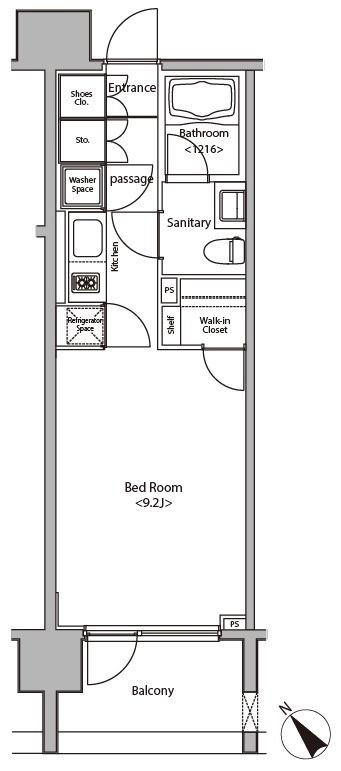 カスタリア大塚11階 間取