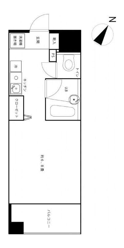 セイコーガーデンⅥ11階 間取