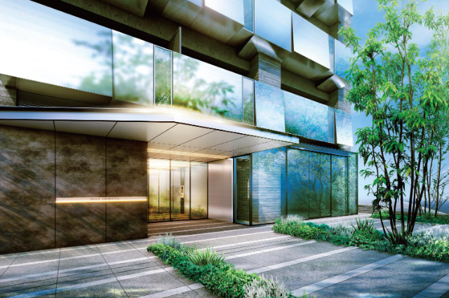 ピアース渋谷201号室 エントランス完成予想CG