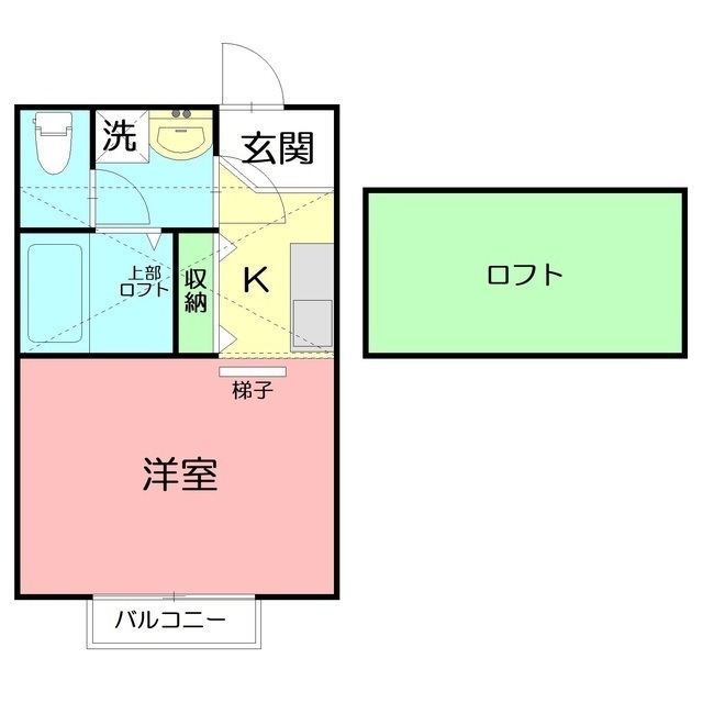エアル湘南206号室 間取