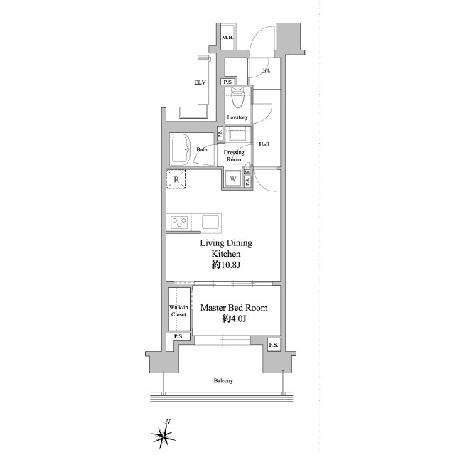 ドゥーエ西馬込0504号室 間取
