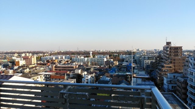 プライムアーバン久米川1103号室 ※同タイプ参考写真　11階バルコニーからの眺めです