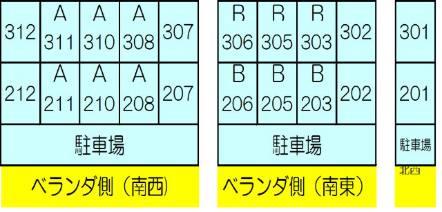 ローズガーデンＫ－１３２番館(K-132)3階 部屋その他