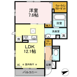 サニーメゾン大野台101号室 間取