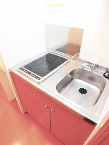 レオパレスハイム　つくば101号室 電気コンロ2口付き