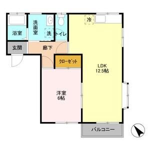 フジハイム203号室 間取