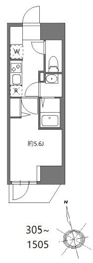 ジェイアール稲毛駅前レジデンス1205号室 間取