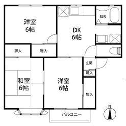 メンバーズタウンかすみ2階 間取