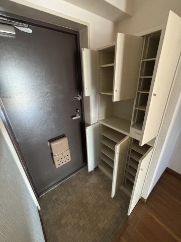 幸栄パレス501号室 収納力豊富なシューズボックス