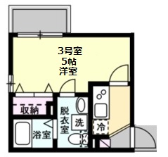 Bay maison 汐入103号室 間取