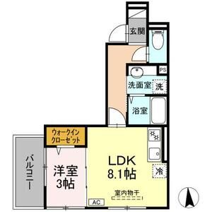 クレール緑301号室 間取