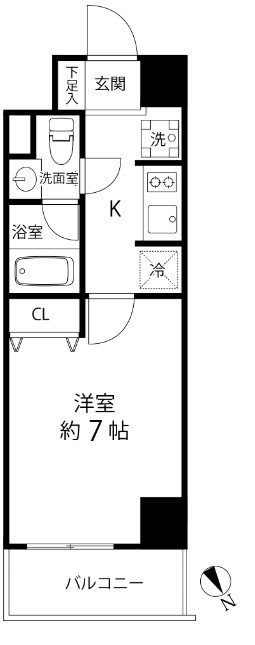 T’s gardenセンター南6階 間取