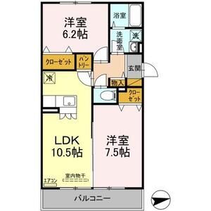 クリアコート303号室 間取