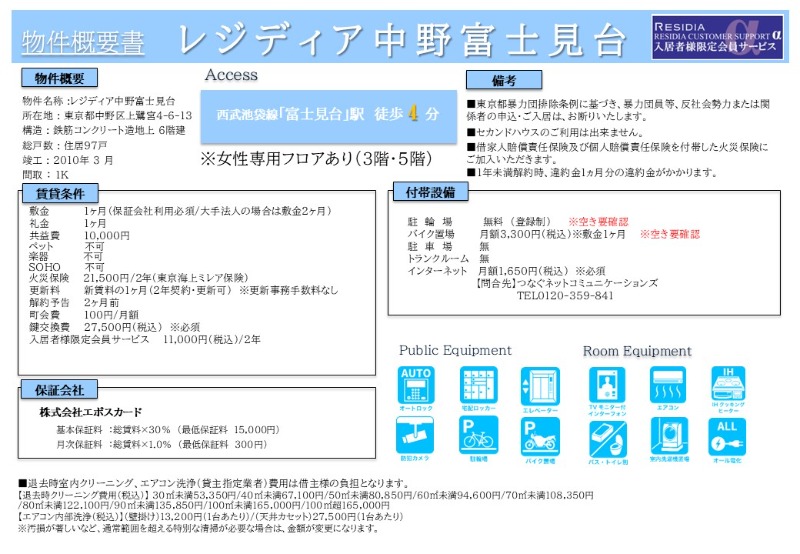 レジディア中野富士見台1階 部屋その他