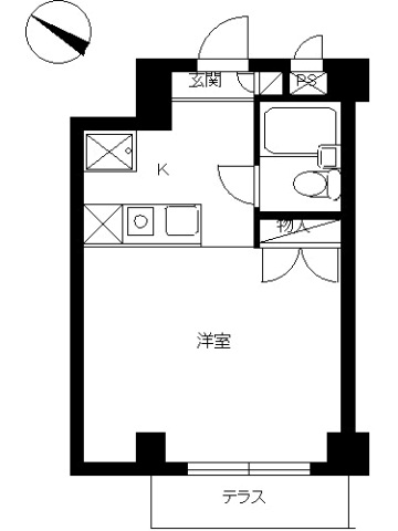 スカイコート大倉山101号室 間取