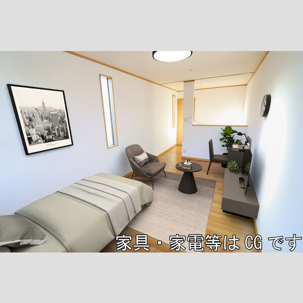 キューブ浅間台　A 洋室(※家具・家電等はCGです)